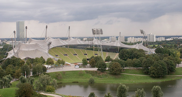 Das Olympia-Stadion in München von 1972