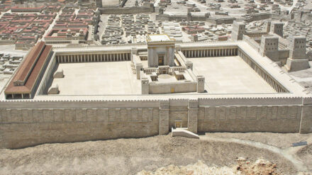 Ein Modell des zweiten Jerusalemer Tempels