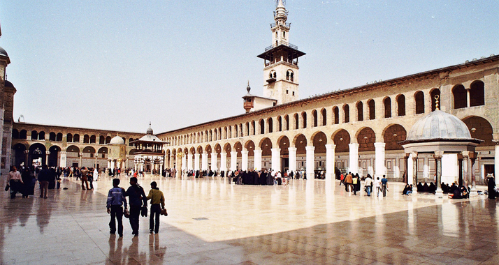 Drusische Studenten verlassen Damaskus. Hier zu sehen die Umayyaden-Moschee in der syrischen Hauptstadt (Archivbild).