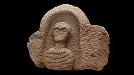 Die Abbildung eines Byzantiners haben israelische Archäologen im Golan entdeckt.