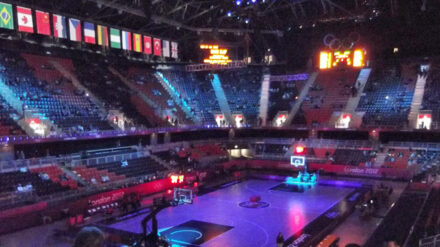 In der olympischen Basketballarena hat der israelische Trainer David Blatt mit Russland Bronze gewonnen.