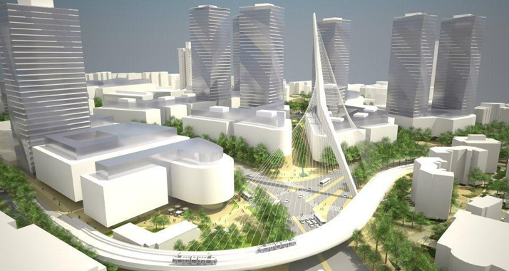 Wolkenkratzer könnten in Zukunft das Jerusalemer Geschäftsviertel prägen, das neu entstehen soll.