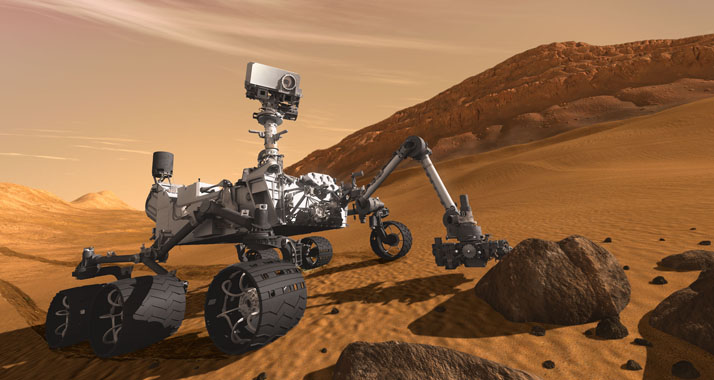 Gut angekommen: der Mars-Roboter Curiosity. Ohne israelisches Know-How hätte es wohl nicht so gut geklappt.