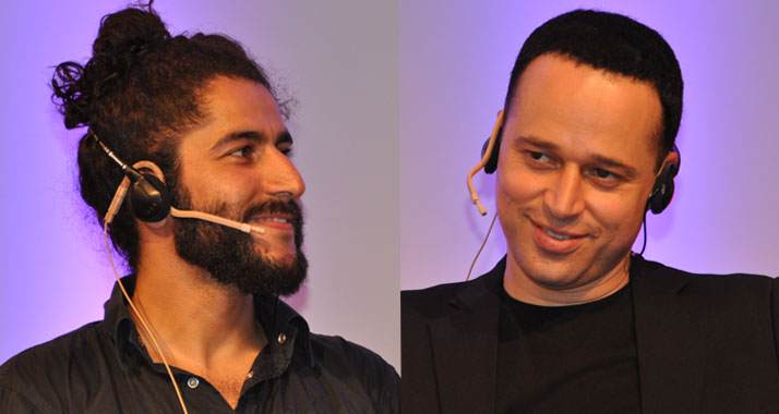 Der Iraner Hamed Eshrat (l.) und der Israeli Ron Leshem trafen sich in Berlin zum Erfahrungsaustausch.