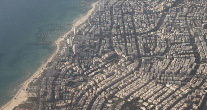 In Israel leben derzeit etwa 347 Menschen auf einem Quadratkilometer. (Im Bild: Tel Aviv)
