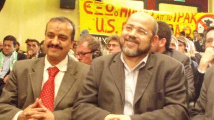 Befürwortet die Zwei-Staaten-Lösung im Nahost-Konflikt: der Vize-Chef der Hamas, Mussa Marsuk (rechts). (Archivbild)