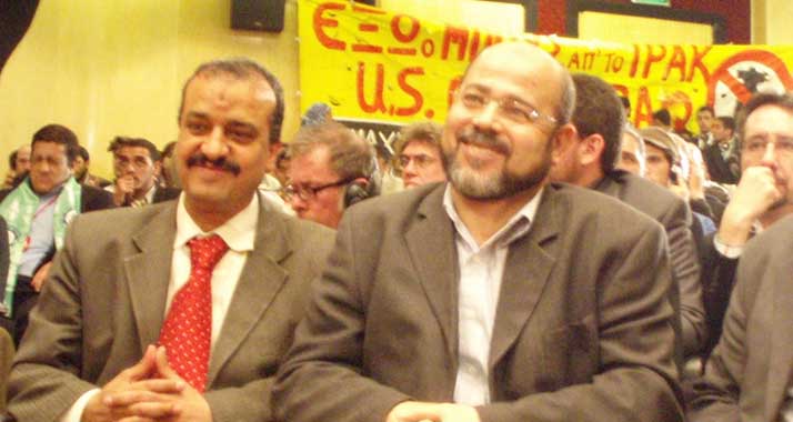 Befürwortet die Zwei-Staaten-Lösung im Nahost-Konflikt: der Vize-Chef der Hamas, Mussa Marsuk (rechts). (Archivbild)