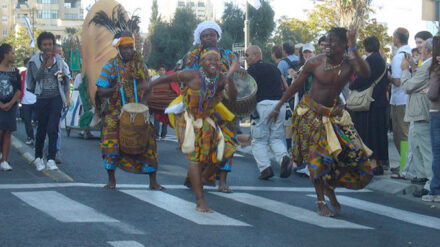 Afrikanische Tänzer beim Jerusalem-Marsch (Archivbild)