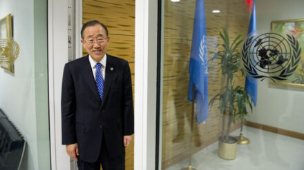 UN-Generalsekretär Ban Ki-Moon kritisiert, dass die Hisbollah eine Drohne nach Israel geschickt hat.