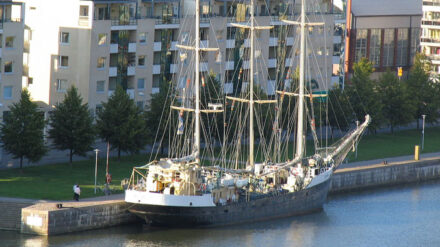 Von der israelischen Marine geentert: Das Schiff "Estelle" – hier im finnischen Korppolaismäki