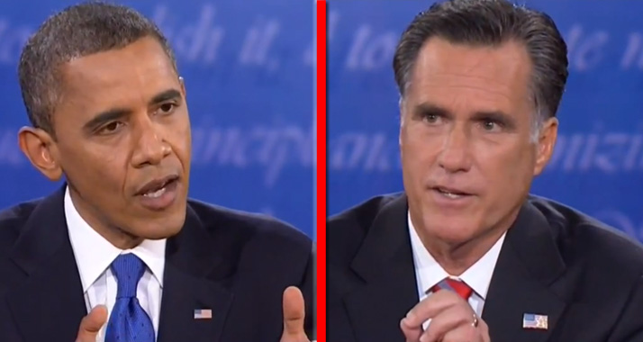 Nach ihrem dritten TV-Duell liegen Präsident Barack Obama (links) und sein Herausforderer Mitt Romney (rechts) in Umfragen gleich auf.