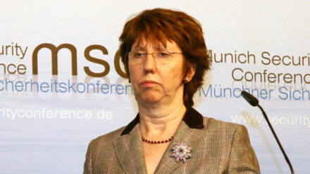 Traf sich mit Peres, Netanjahu und Lieberman: Die EU-Außenbeauftragte Catherine Ashton (Archivbild)