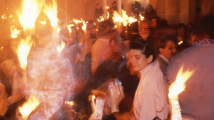 Das Osterfeuer früher