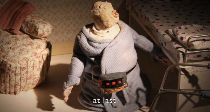 Preisgekrönter Film: Ein alter Mann diskutiert mit einer Krankenschwester über Gott und den Tod.