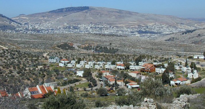 Die Siedlung Itamar: Hier wurden im März 2011 fünf Mitglieder der Familie Vogel von zwei Palästinensern brutal ermordet.