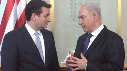Der designierte US-Senator Ted Cruz (links) hat Premierminister Benjamin Netanjahu (rechts) seine Unterstützung zugesagt.