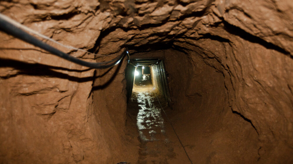 Im Grenzgebiet zwischen dem Gazastreifen und Ägypten gibt es Hunderte solcher Tunnel.