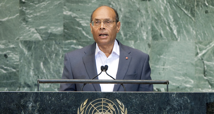 Der tunesische Staatspräsident Marsuki hat gegenüber Abbas die Solidarität seines Volkes bekundet.