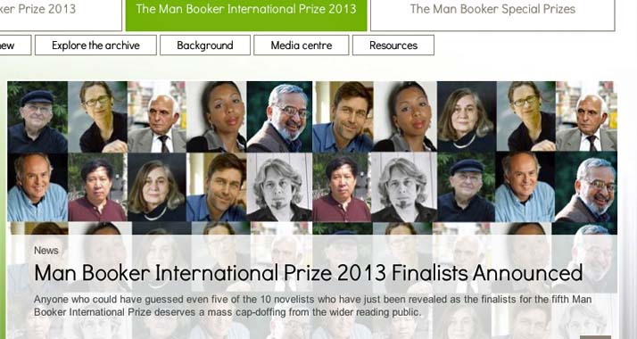 Die Kandidaten für den "Man Booker International Prize", Aharon Appelfeld oben links außen