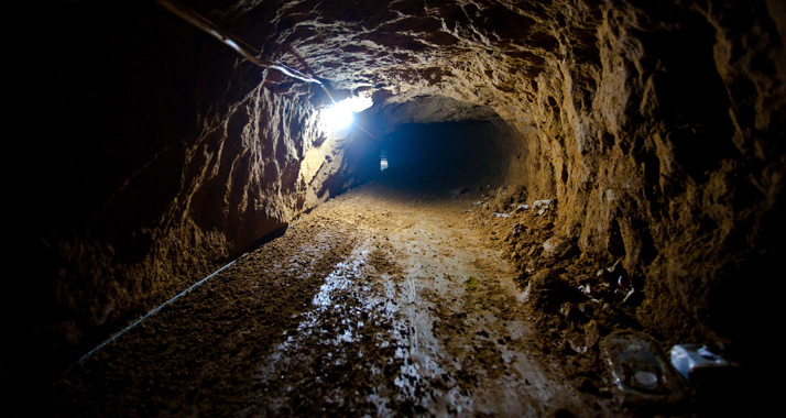 Für den Warenfluss: Ein Schmuggeltunnel in den Gazastreifen.