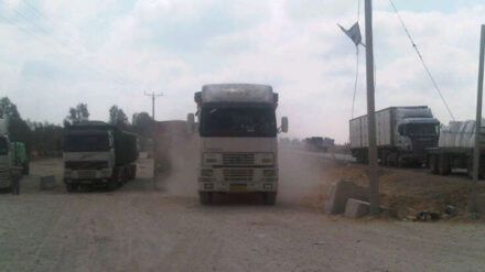 Der Grenzübergang Kerem Schalom: Reger Warenausstausch unter israelischer Ägide.