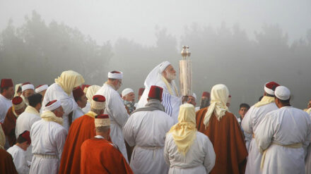 Am Passahfest besteigen die Samaritaner den Berg Garetzim (Archivbild).