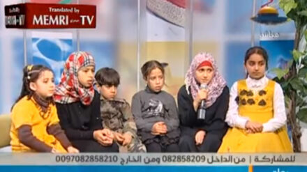 Preisen den Dschihad: Kinder in einer palästinensischen Fernsehsendung.