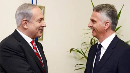 Sprachen über Volksabstimmungen: Israels Premier Netanjahu und der schweizerische Außenminister Burkhalter (r.)