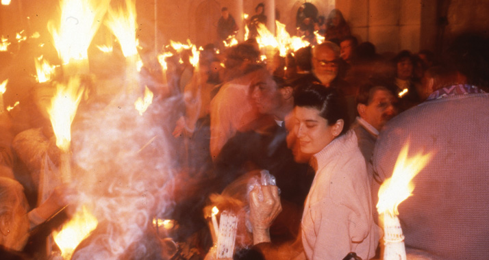 Teil der Osterfeuerzeremonie. (Archivbild)