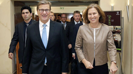 Westerwelle mit der israelischen Justizministerin Livni