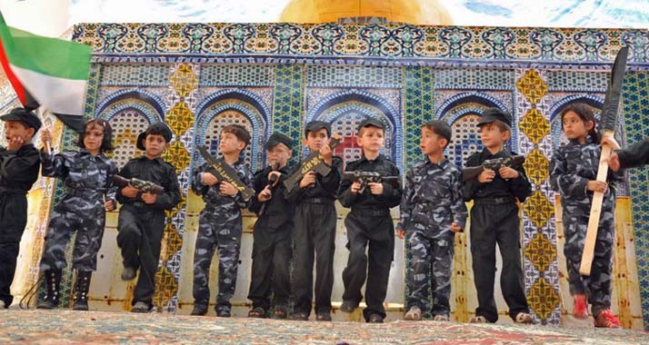 In einem Kindergarten des "Islamischen Dschihad" in Gaza: Der Hass auf Israel wird schon bei den Kleinsten gesät. (Archivbild)
