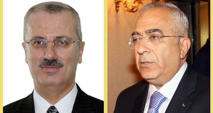 Rami Hamdallah (links) hat Salam Fajjad abgelöst. Muss nun bald sein eigener Nachfolger gesucht werden?
