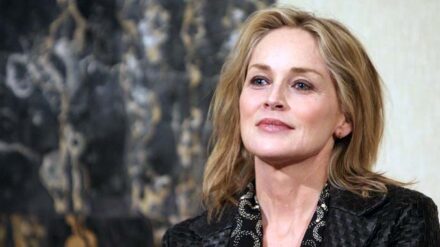 Sharon Stone bersuchte auf der Konferenz verschiedene Vorträgte und Diskussionen.