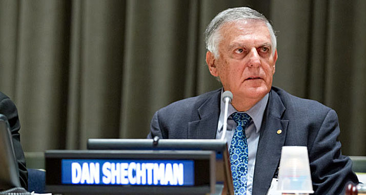 Chemienobelpreisträger Dan Schechtman beteiligte sich an der Diskussion im UN-Gebäude.
