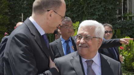 Beim Treffen mit Letta lobte Abbas den Einsatz des US-Außenministers für Frieden.