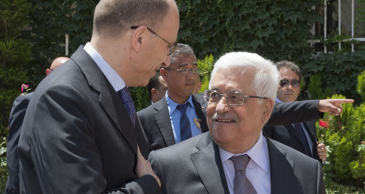 Beim Treffen mit Letta lobte Abbas den Einsatz des US-Außenministers für Frieden.