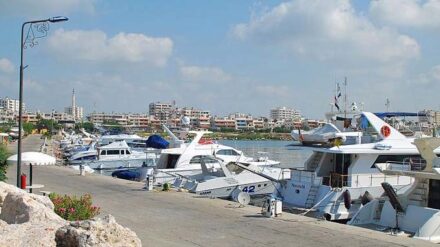 Im Hafen von Latakija war vor anderthalb Wochen ein Raketenlager explodiert. Im Bild: Jachthafen von Latakija