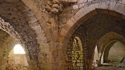 In diesem Gewölbe befand sich vor 1.000 Jahren ein Hospital.