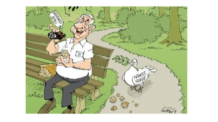 Diese "Luff"-Karikatur hat der StZ nach eigenen Angaben den "Vorwurf des Antisemitismus eingetragen".