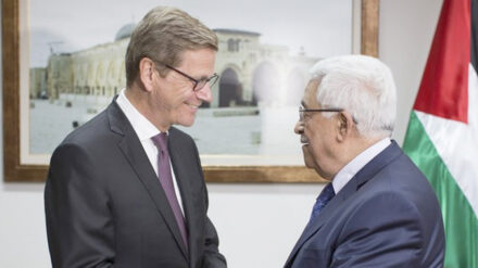 Westerwelle und Abbas trafen sich am Montag in Ramallah