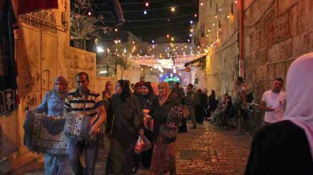 Während des Ramadan reisten viele Palästinenser nach Israel, besonders nach Jerusalem.