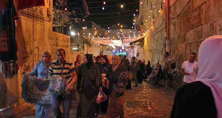 Während des Ramadan reisten viele Palästinenser nach Israel, besonders nach Jerusalem.