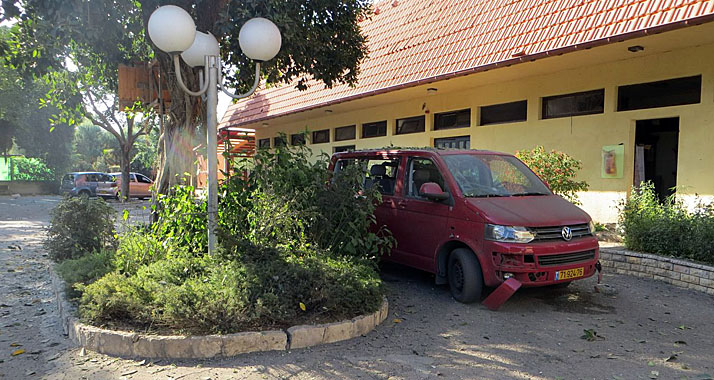 Das Erholungsheim für Überlebende der Schoah in Schawei Zion noch dem Angriff