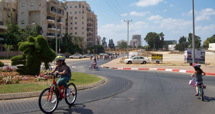 Den Jom Kippur nutzen viele Israelis für Fahrradausflüge.
