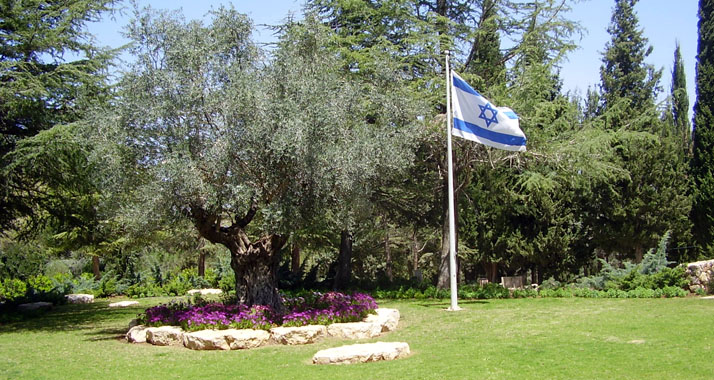 Auf dem Herzl-Berg in Jerusalem gedachten israelische Politiker des Jom-Kippur-Krieges vor 40 Jahren.