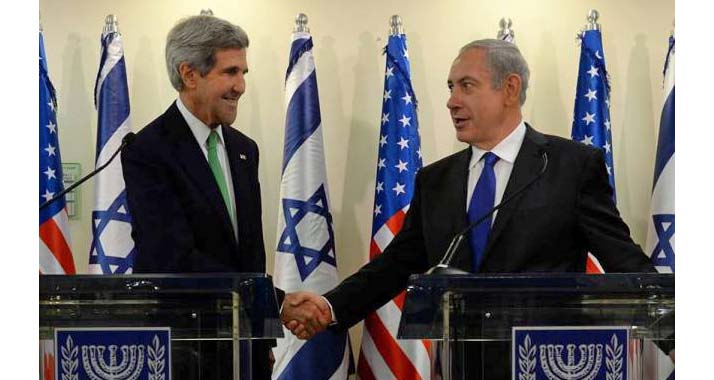 Kerry und Netanjahu haben in Jerusalem über die Lage in Syrien und die Nahost-Friedensverhandlungen gesprochen.