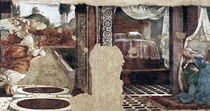 Aus "geopolitischen und logistischen" Gründen sollte Botticellis Fresco "Verkündigung von S. Martino" zunächst nicht nach Jerusalem kommen.