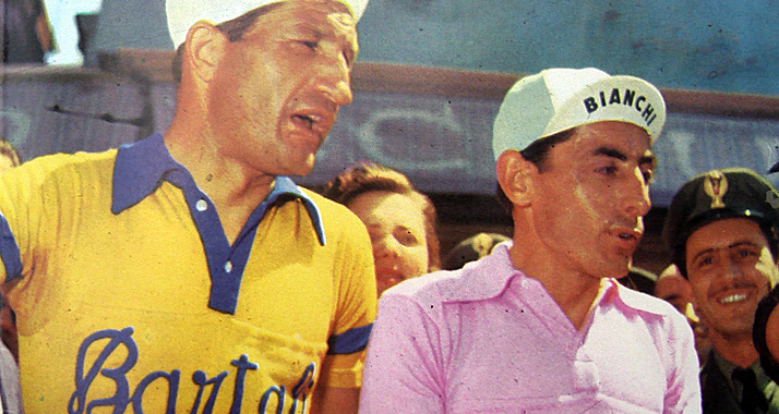 Außerhalb des Wettkampfes vollbrachte er noch größere Taten: Gino Bartali (li.)