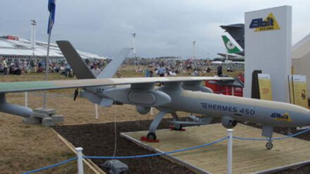 Eine Hermes 450 ist am Dienstag ins Mittelmeer gestürzt.