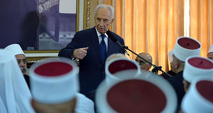 Israels Präsident Peres hat der drusischen Führung einen Besuch abgestattet.